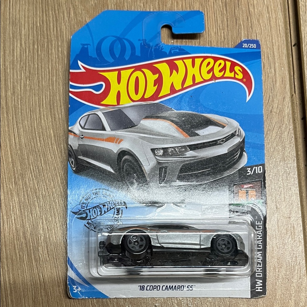 Hot Wheels '18 COPO Camaro SS Toy Car - Silver and Black